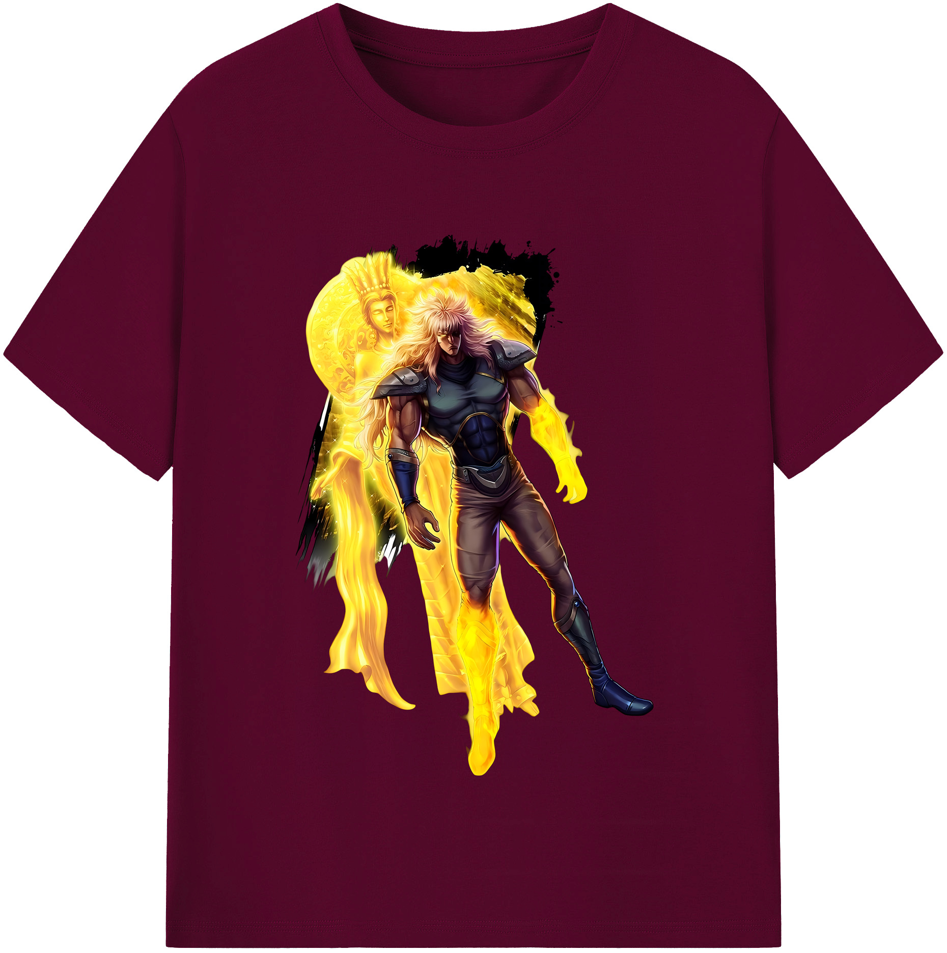 （画像用） 北斗の拳 Fist of the North Star レディースカジュアルプリントTシャツ（綿100％）